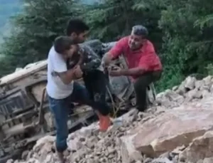 İslahiye’de uçuruma yuvarlanan otomobilde 3 kişi hayatını kaybetti!