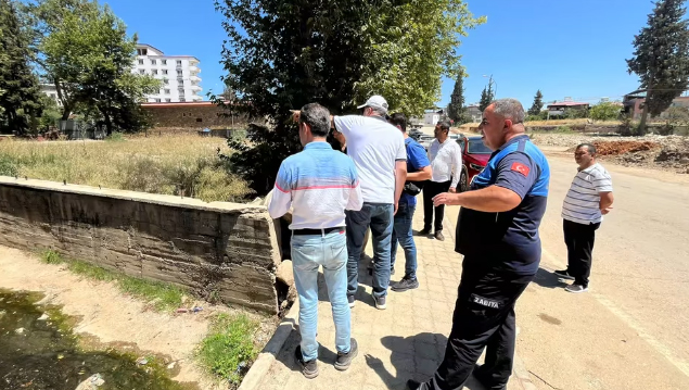 İslahiye Belediyesi Dere Islahı  Yerinde İnceledi