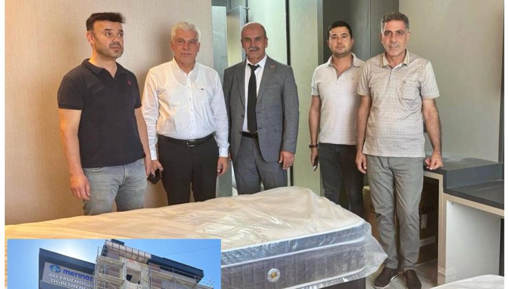 Merinos Ali Erdemoğlu Öğretmenevi İnşaatında İnceleme Ziyareti