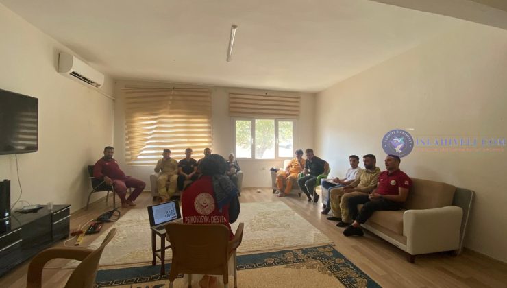 İslahiye Sosyal Hizmet Merkezi’nden Orman Çalışanlarına Eğitim