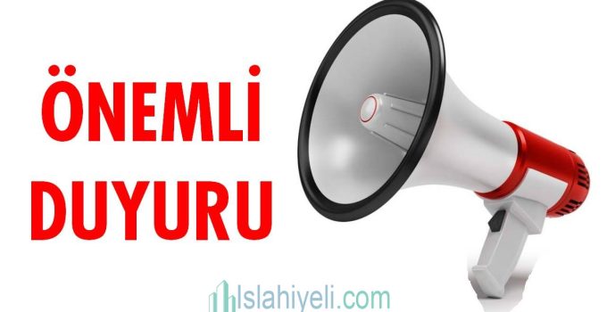 Islahiyeli.com Önemli Duyuru!!!