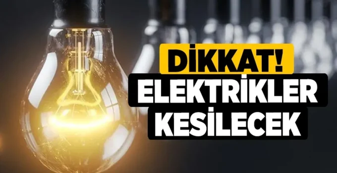 Gaziantep Genelinde Elektrik Kesintisi Bakım Çalışmaları Başlıyor