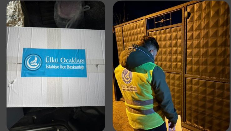 Ülkü Ocakları İslahiye’de İhtiyaç Sahiplerine Destek