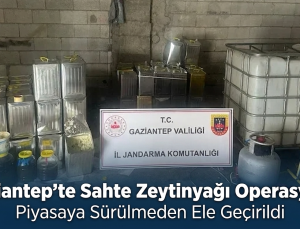 Gaziantep’te Sahte Zeytinyağı Operasyonu 1500 Litre Ürün Ele Geçirildi