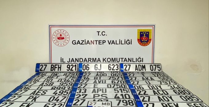 Gaziantep’te Sahte Plaka Operasyonu: 2 Şüpheliye İşlem