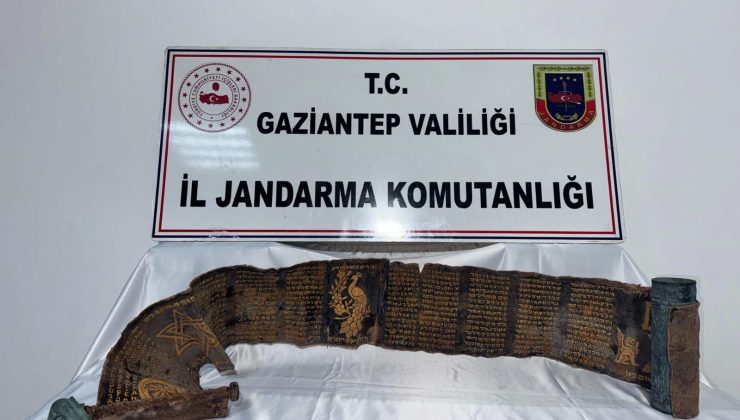 Gaziantep’te Tarihi Eser Kaçakçılığına Jandarma Darbesi
