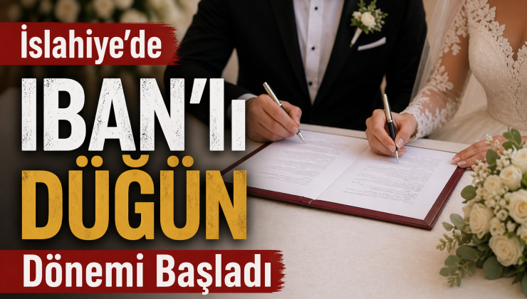 İslahiye’de Düğüne Gelemeyenlere IBAN Kolaylığı