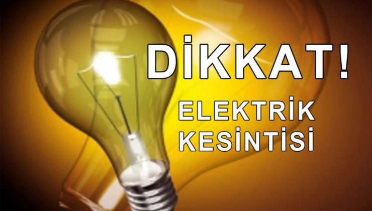 İslahiye’de 3 Günlük Elektrik Kesintisi Uyarısı