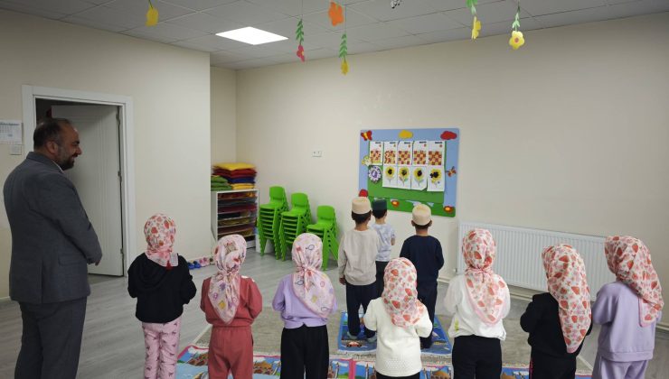 Müftü Demir’den 4-6 Yaş Kur’an Kursuna Ziyaret