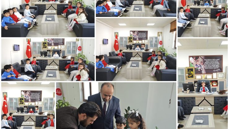 İslahiye’de Miniklerden Müftülüğe 23 Nisan Ziyareti