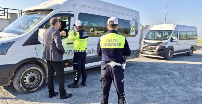 İslahiye’de Taşımalı Eğitim Servislerine Sıkı Denetim