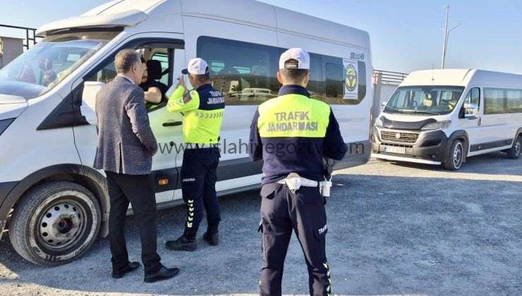 İslahiye’de Taşımalı Eğitim Servislerine Sıkı Denetim