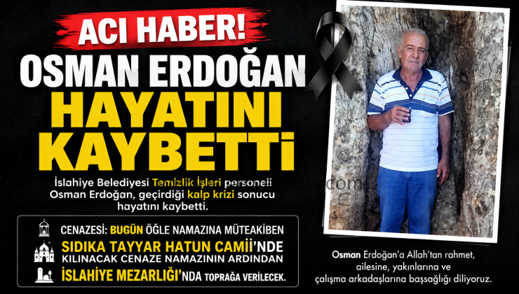 Osman Erdoğan Hayatını Kaybetti