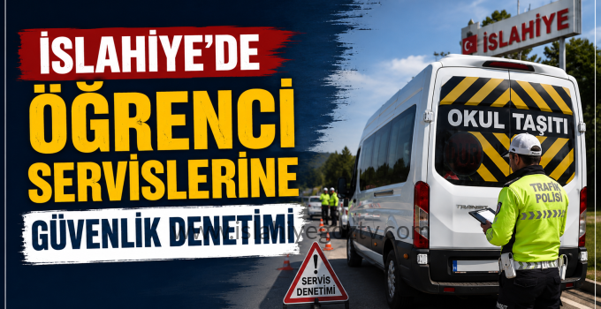 İslahiye’de Öğrenci Servislerine Sıkı Denetim