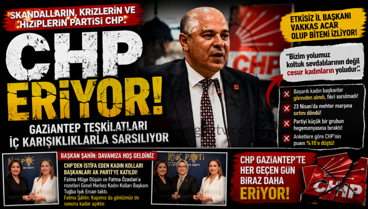 CHP Gaziantep’te Kriz ve İstifa Tartışmaları Büyüyor