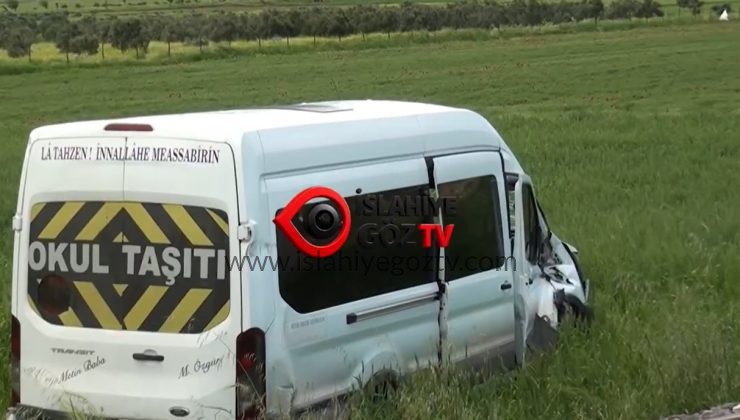 İslahiye’de Tren Okul Servisine Çarptı: Facia Kıl Payı Atlatıldı