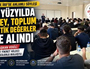 21. Yüzyılda Birey, Toplum ve Etik Değerler Söyleşisi Düzenlendi