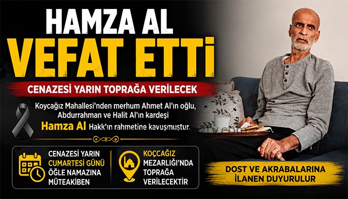 Başsağlığı ve Vefat İlanı – Hamza Al