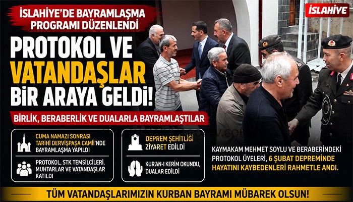 İslahiye’de Bayramlaşma Programı Düzenlendi