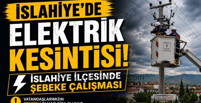 İslahiye’de 9 Mayıs Elektrik Kesintisi: İşte Etkilenecek Mahalle ve Sokaklar