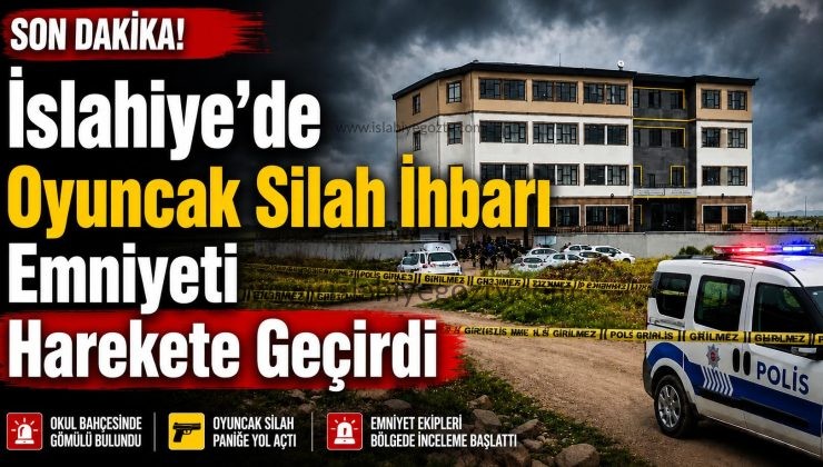İslahiye’de Oyuncak Silah İhbarı Emniyeti Harekete Geçirdi İddiası