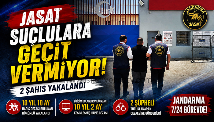 JASAT Suçlulara Geçit Vermiyor: Hakkında 10 Yılı Aşkın Hapis Cezası Bulunan 2 Firari Yakalandı