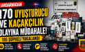 JANDARMADAN KAÇAKÇILIK VE UYUŞTURUCUYA BÜYÜK DARBE: 170 OLAYA MÜDAHALE, 195 ŞÜPHELİ YAKALANDI