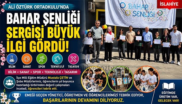 Ali Öztürk Ortaokulu’nda Bahar Şenliği Sergisi Büyük İlgi Gördü