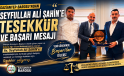 GAZİANTEP BAROSU’NDAN SEYFULLAH ALİ ŞAHİN’E TEŞEKKÜR VE BAŞARI MESAJI