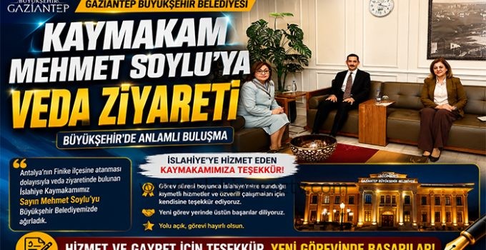 Büyükşehir Belediyesinde Mehmet Soylu’ya Veda Buluşması