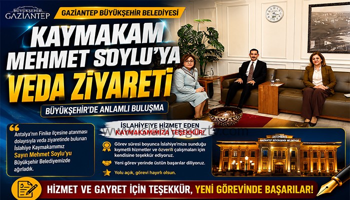 Büyükşehir Belediyesinde Mehmet Soylu’ya Veda Buluşması