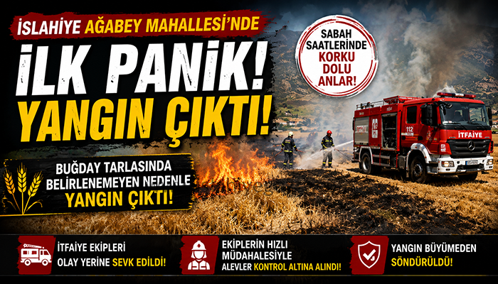 Ağabey Mahallesi’nde Alevler Kısa Sürede Kontrol Altına Alındı