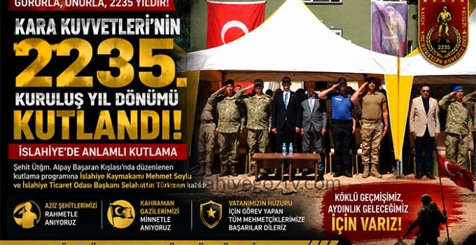 Kara Kuvvetleri’nin 2235. Kuruluş Yıl Dönümü Coşkuyla Kutlandı
