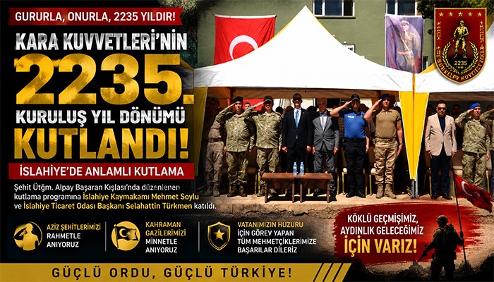 Kara Kuvvetleri’nin 2235. Kuruluş Yıl Dönümü Coşkuyla Kutlandı