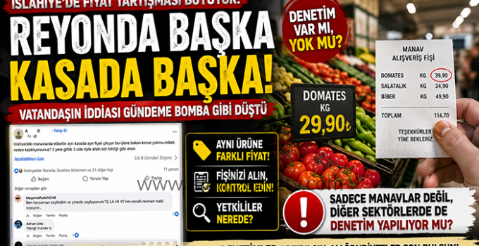 Reyonda Başka, Kasada Başka Fiyat İddiası Vatandaşın Tepkisine Neden Oldu!