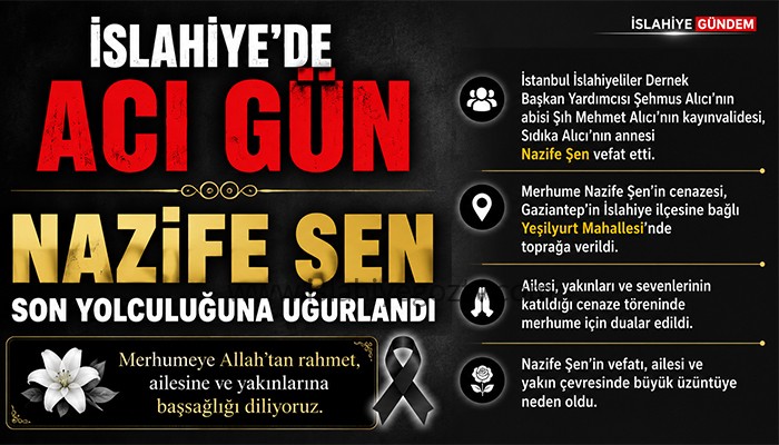 Nazife Şen Son Yolculuğuna Uğurlandı