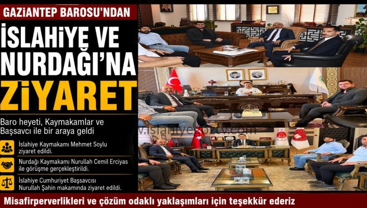 Baro Heyeti, Kaymakamlar ve Başsavcı ile Bir Araya Geldi