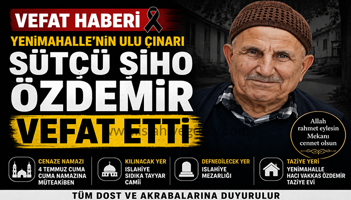 İslahiye’de Sütçü Şıho Özdemir Hayatını Kaybetti