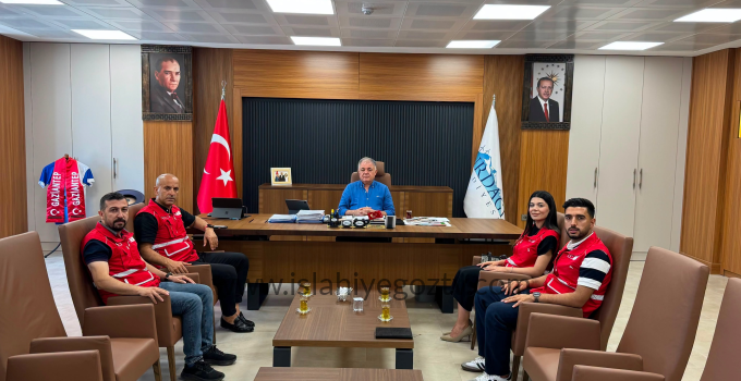 Nurdağı Belediye Başkanı Yıldırır, Türk Kızılay İslahiye-Nurdağı Yönetimini Ağırladı