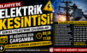 İslahiye’de 5 Ağustos’ta Geniş Kapsamlı Elektrik Kesintisi: Çok Sayıda Cadde ve Sokak Etkilenecek