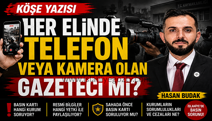 Elinde Telefon, Boynunda Kamera: Gazeteci mi?