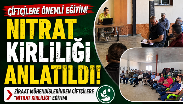 İslahiye’de Çiftçilere “Nitrat Kirliliği” Konusunda Bilgilendirme