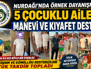 Nurdağı Hayır Gönüllüleri’nden Örnek Dayanışma