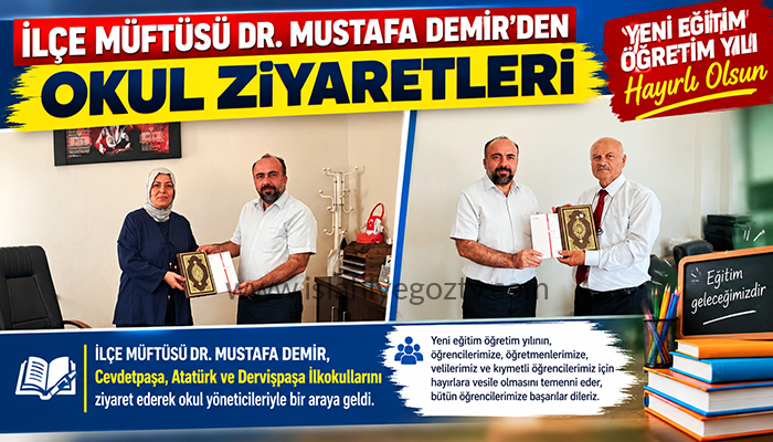 MÜFTÜ DEMİR’DEN EĞİTİM YILINA HAYIRLI OLSUN MESAJI