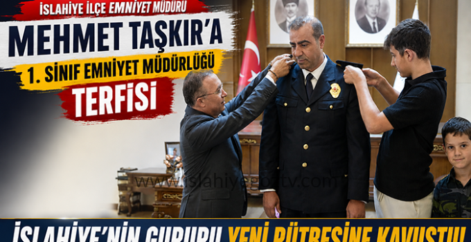 İslahiye İlçe Emniyet Müdürü Mehmet Taşkır’a 1. Sınıf Emniyet Müdürlüğü Terfisi ( VİDEOLU HABER )