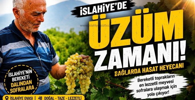 İslahiye’de Üzüm Hasadı Başladı