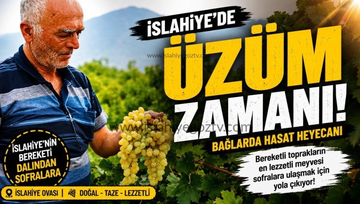 İslahiye’de Üzüm Hasadı Başladı