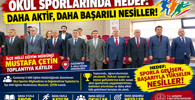 OKUL SPORLARINDA HEDEF: DAHA AKTİF, DAHA BAŞARILI NESİLLER!