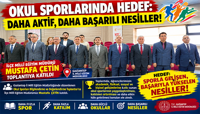 OKUL SPORLARINDA HEDEF: DAHA AKTİF, DAHA BAŞARILI NESİLLER!